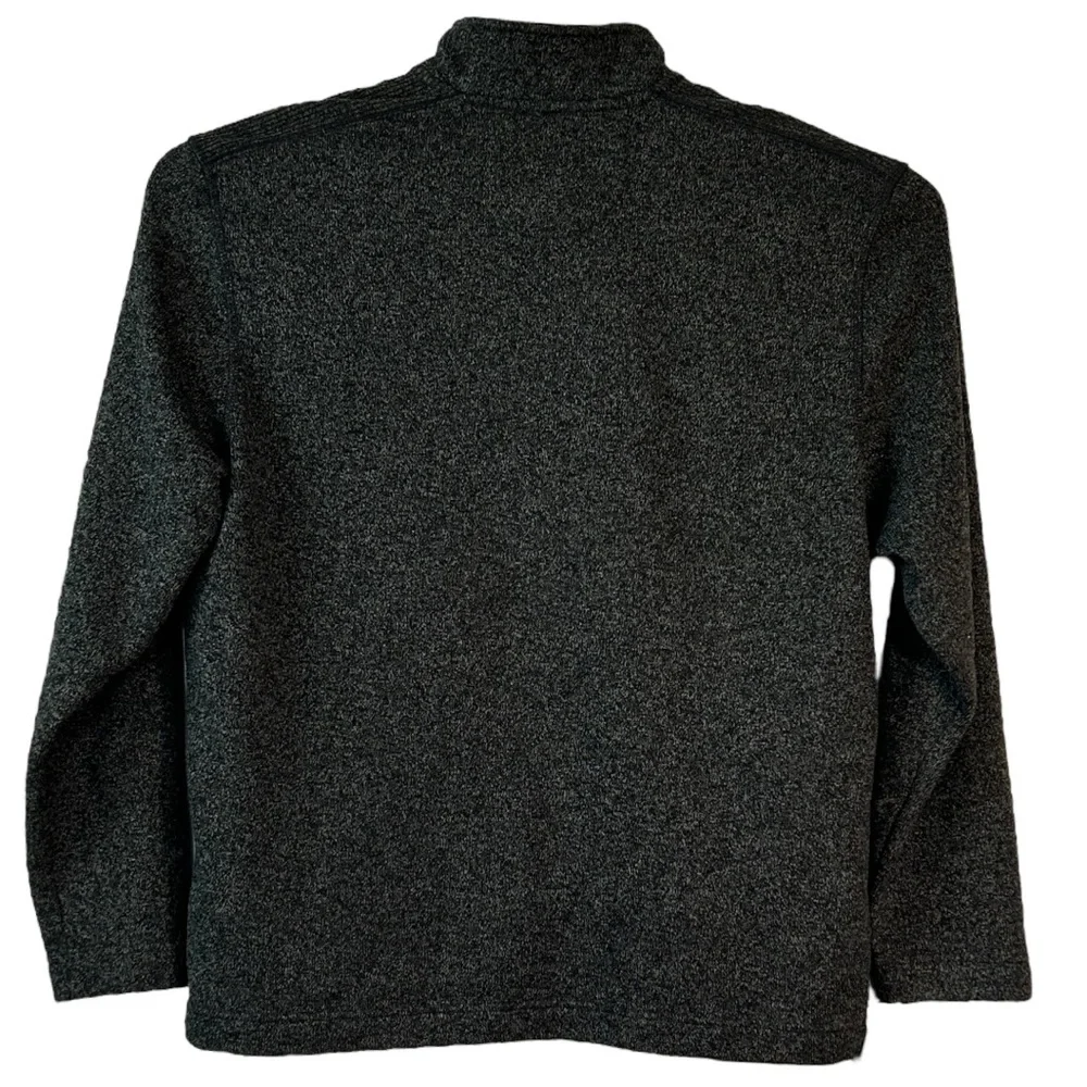 Van‎ Heusen Men's Sweater Fleece Long Sleeve 1/4 Button Mock Neck   Sz XL